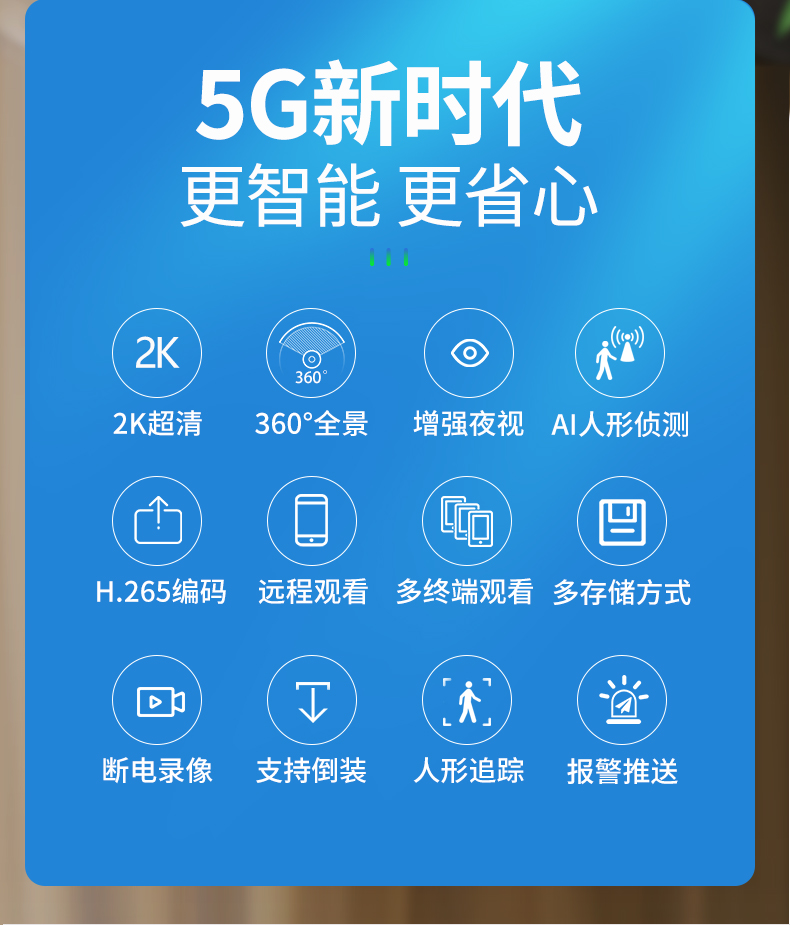 5G双频智能跟踪全景摄像头